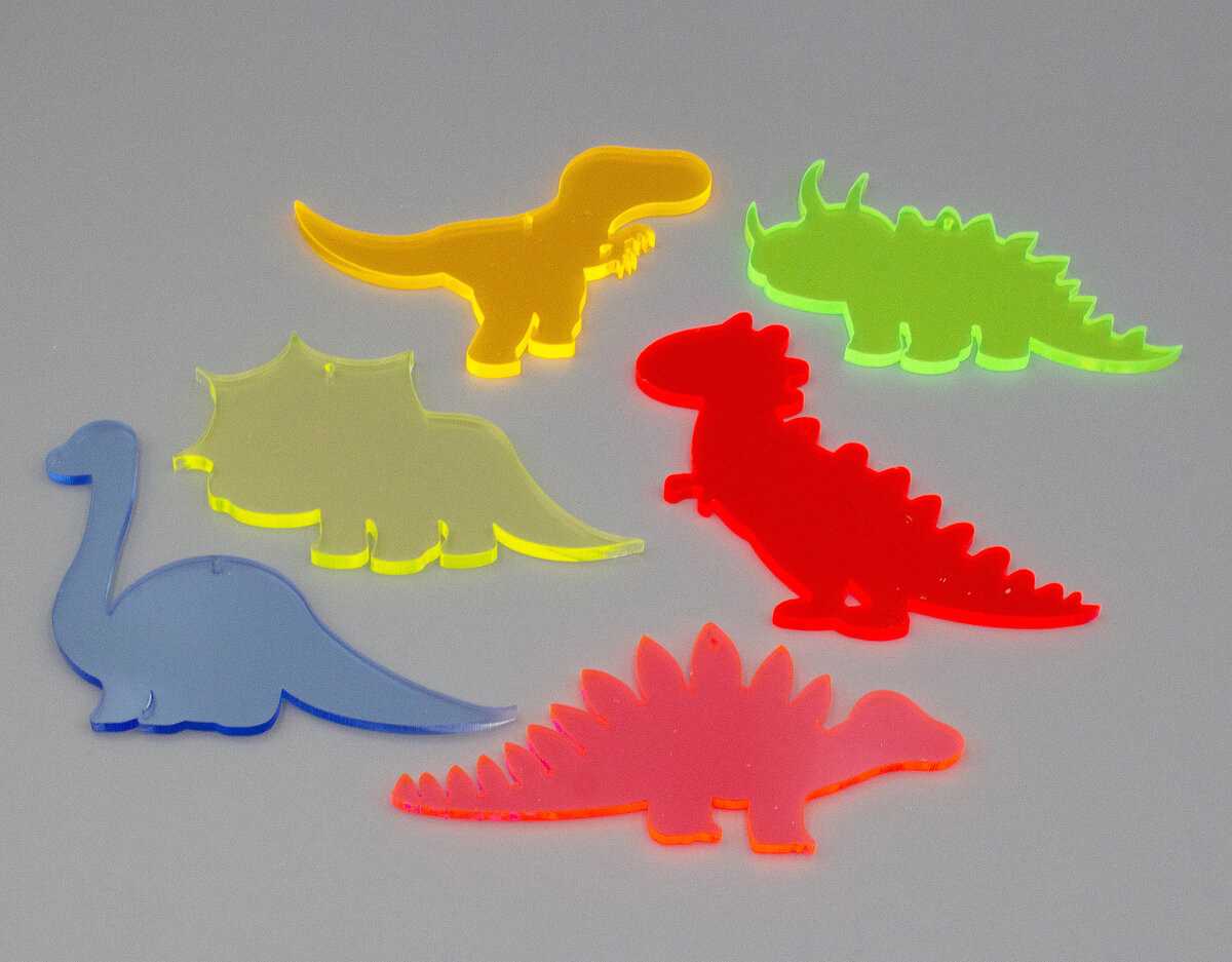 Sonnenfänger Dinos / Dinosaurier 6tlg Set Acryl für innen und außen