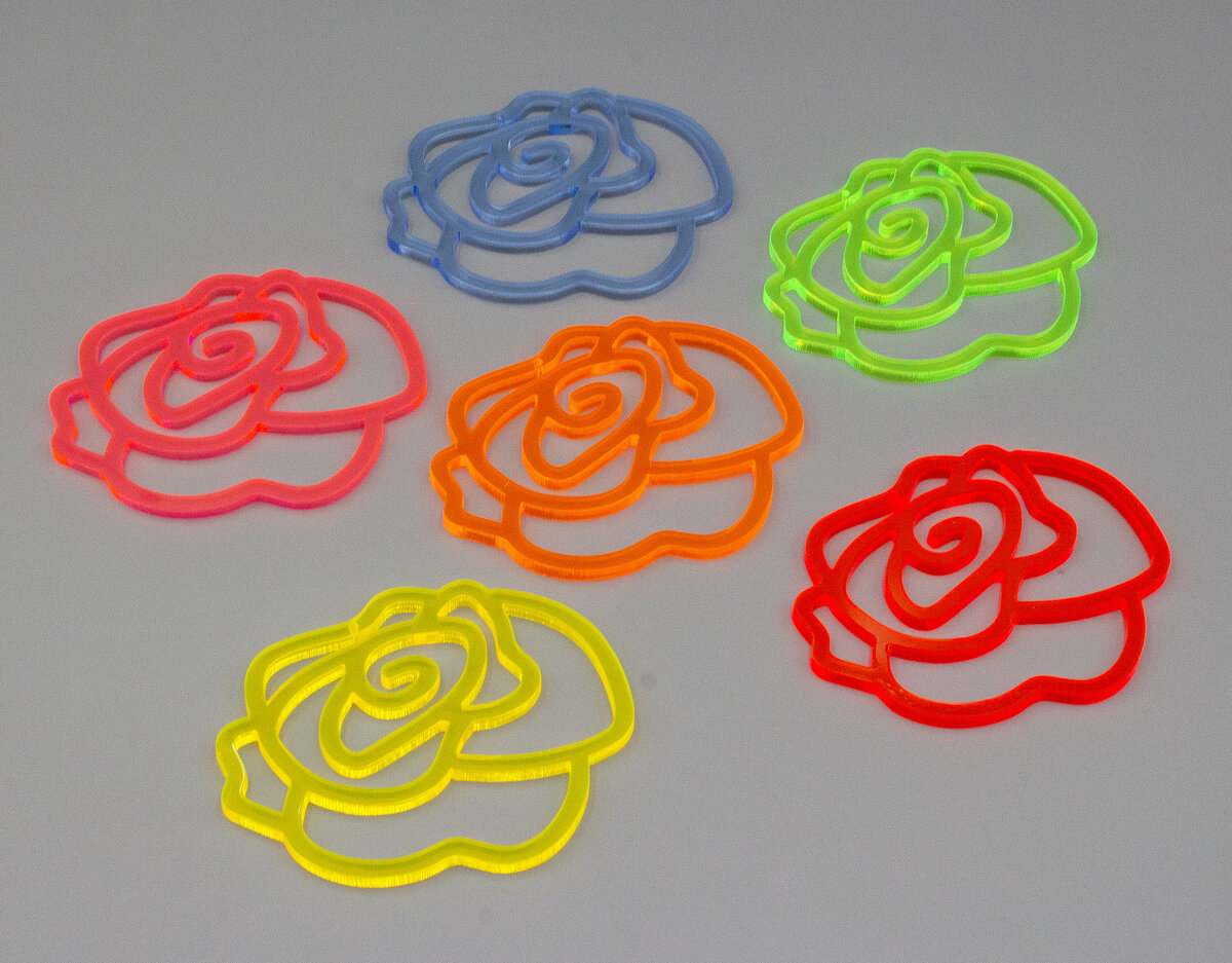 Sonnenfänger Rosenblüten 5er Set Acryl