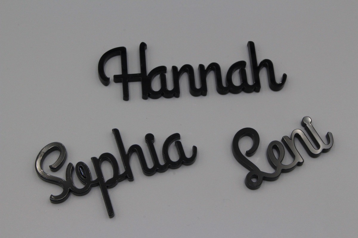 Platzkarten Lasercut aus Acryl Hochzeit / Taufe / Geburtstag etc.