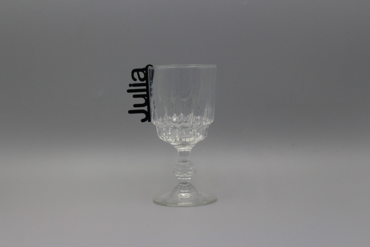  Personalisierte Acryl-Platzkarten für Gläser, 2,1-2,3 cm Höhe, 3 mm Stärke, Schwarz