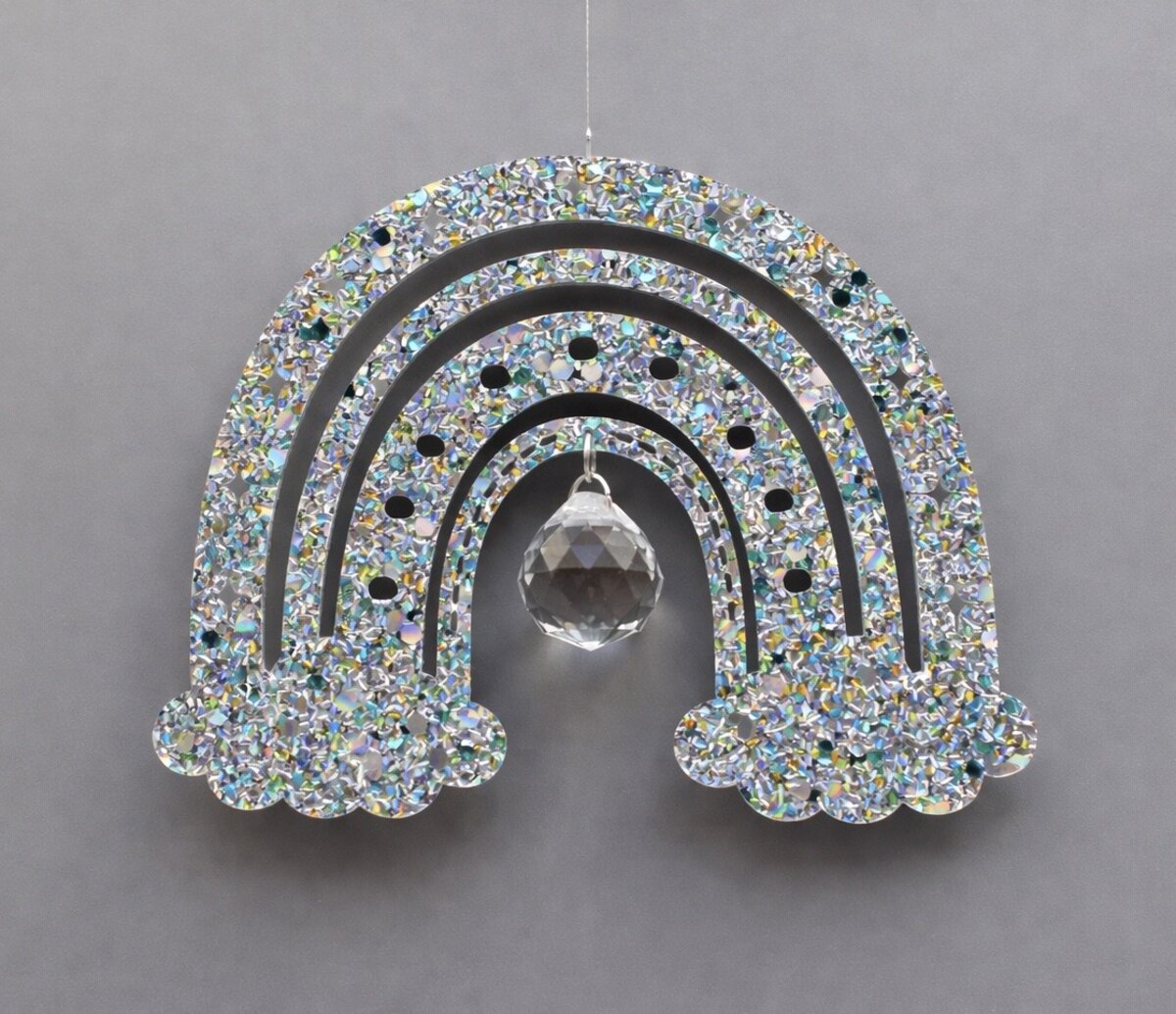 Glitzernder-Regenbogen mit Kristall Bild 1