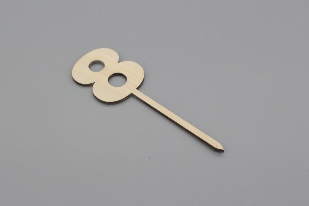 Cake Topper Zahl 8