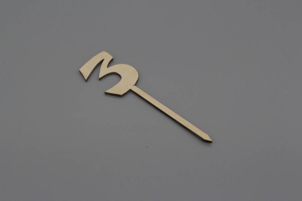 Cake Topper Zahl 3