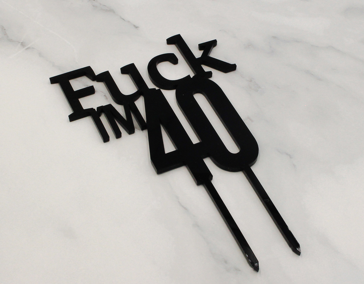 Caketopper Fuck i am (Wunschzahl)