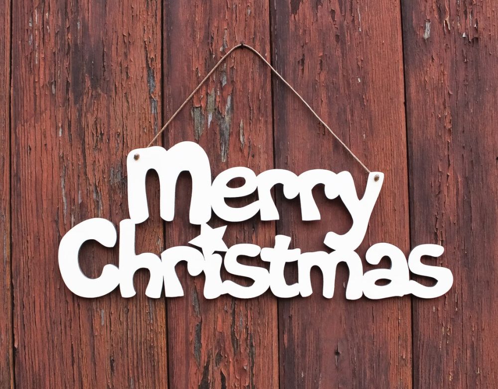Schriftzug "Merry Christmas" zum aufhängen