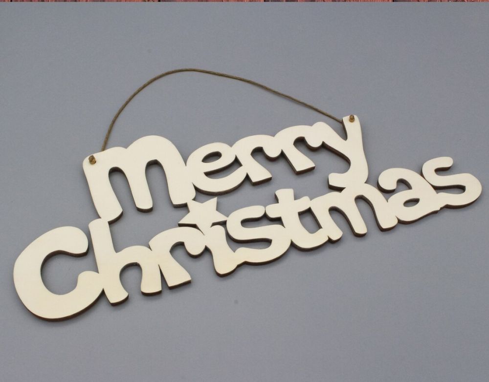 Schriftzug "Merry Christmas" zum aufhängen