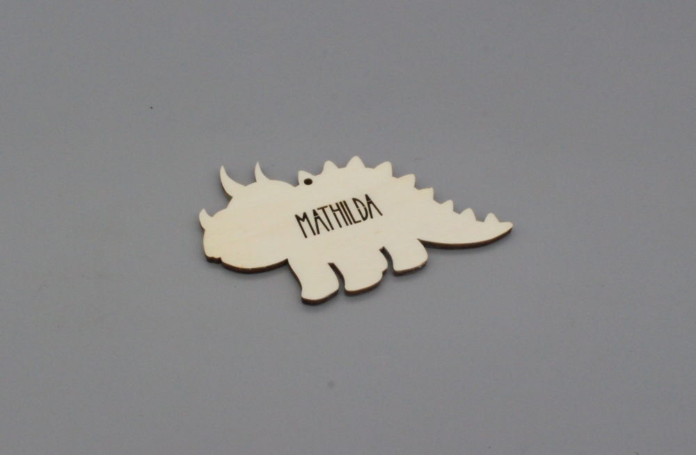 Geschenkanhänger Dinosaurier für Kinder Dreihorn

