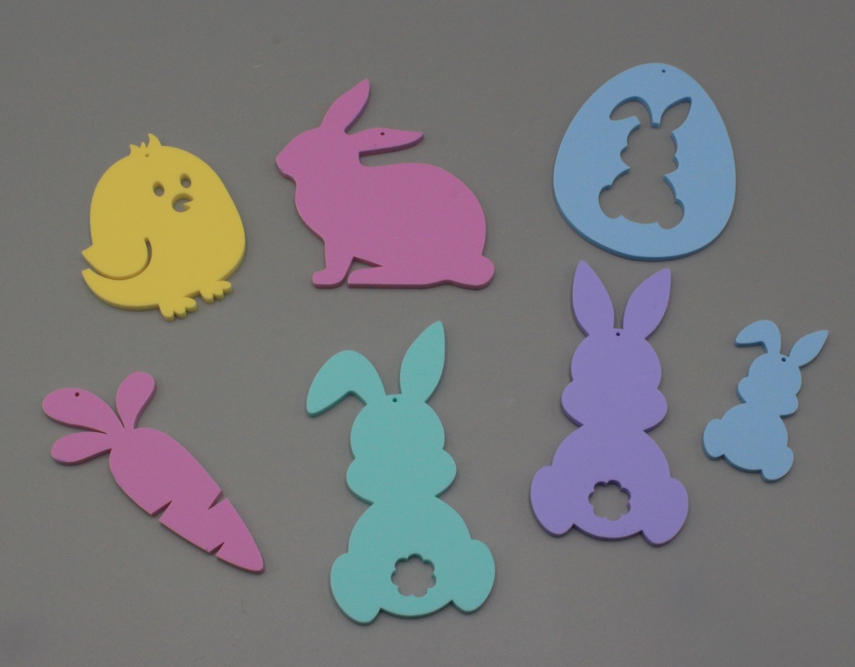 Sonnenfänger Ostern Set 7tlg. pastellfarben