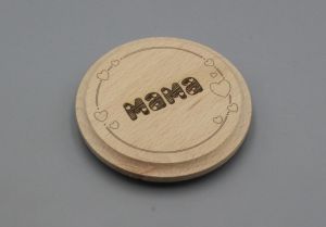 Untersetzer aus Bambus personalisiert mit Wunschgravur