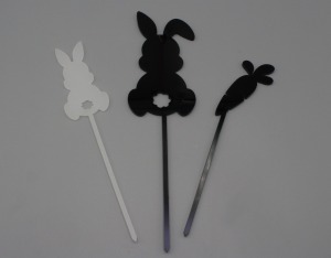 Hasenstecker Schwarz / Weiß
