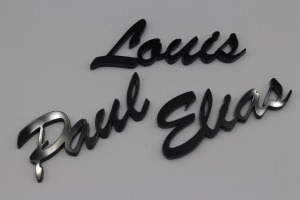Platzkarten Lasercut aus Acryl Hochzeit / Taufe / Geburtstag Retro Schriftart