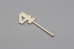 Cake Topper Zahl 4