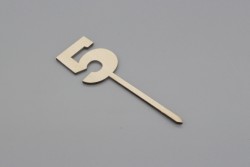 Cake Topper Zahl 5