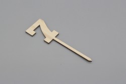 Cake Topper Zahl 7