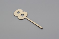 Cake Topper Zahl 8
