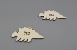 Geschenkanhänger Dinosaurier für Kinder Stegosaurus