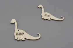 Geschenkanhänger Dinosaurier für Kinder Brachiosaurus