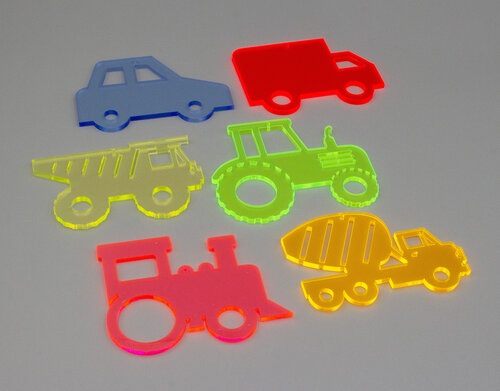Sonnenfänger Fahrzeuge 6tlg Set Acryl für innen und außen