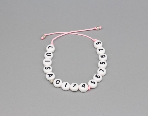Rosa Armband SOS